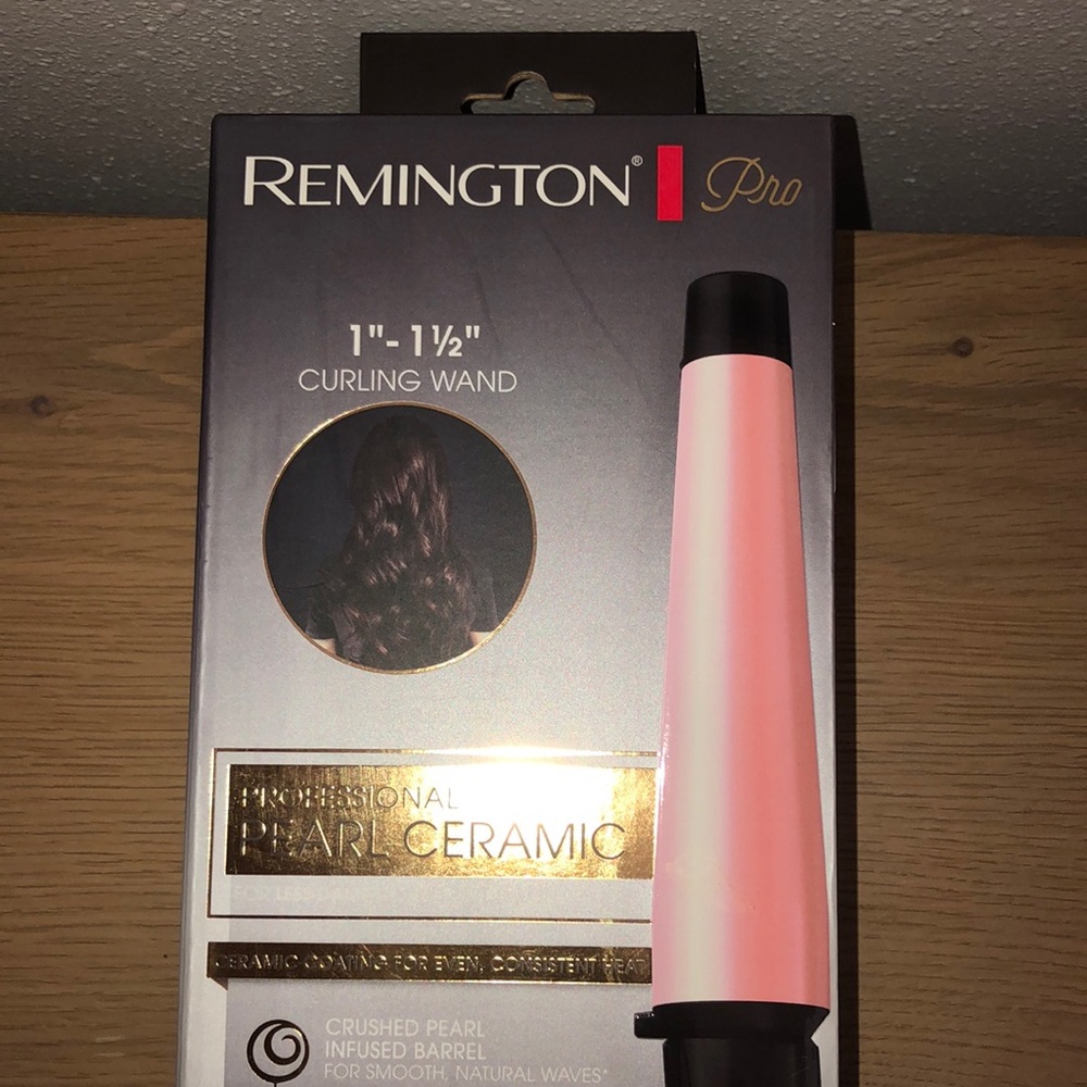 Remington pro curling wand 1”-1 1/2”